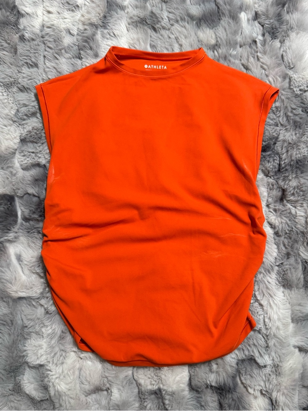 Athleta Women's Orange Sleeveless Muscle Tee